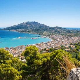 Aerial View of Zante town, the capital city of Zante (Zakynthos) island Aerial View of Zante town, the capital city of Zante (Zakynthos) island
